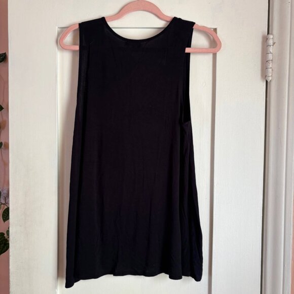 t.la Asymmetrical Draped Black Tank Top Women’s Small Urban Outfitters Sleeveles - Picture 2 of 5